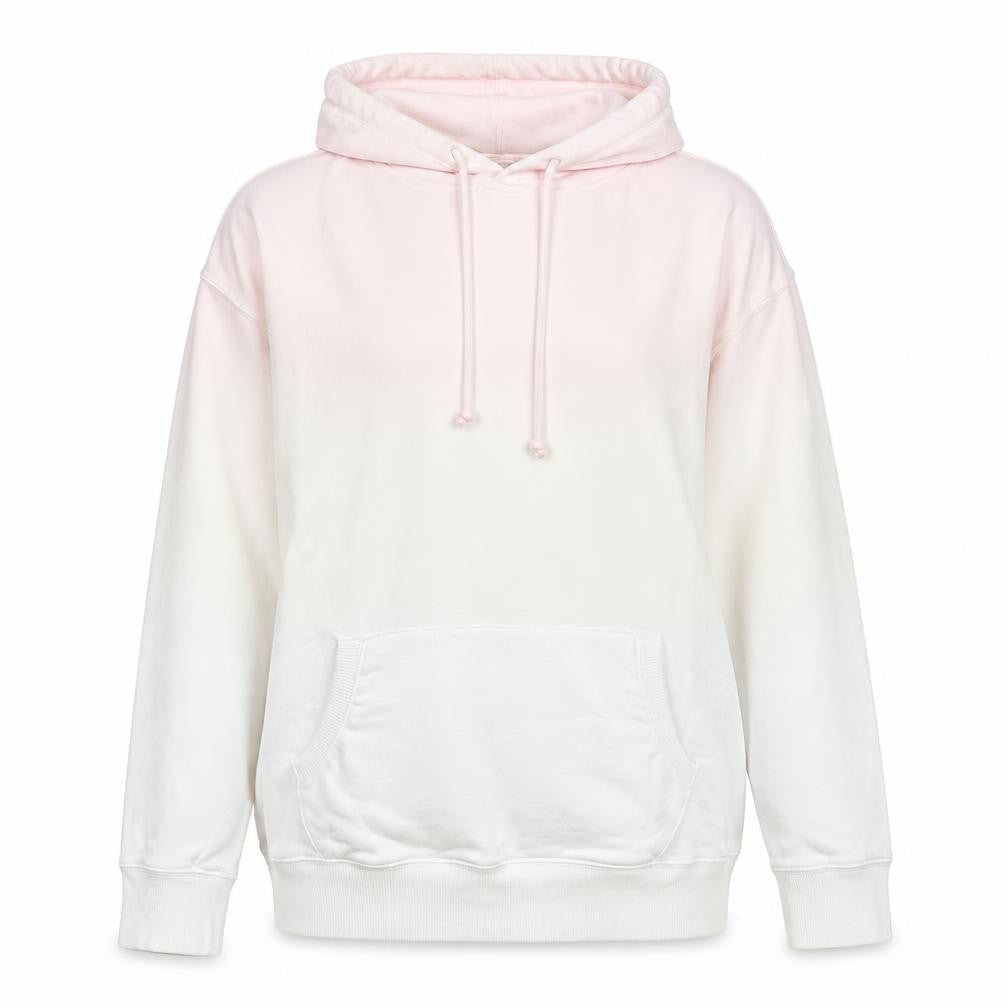 Hush Womens Pink Ombre Pullover Hoodie Size M Organic Cotton