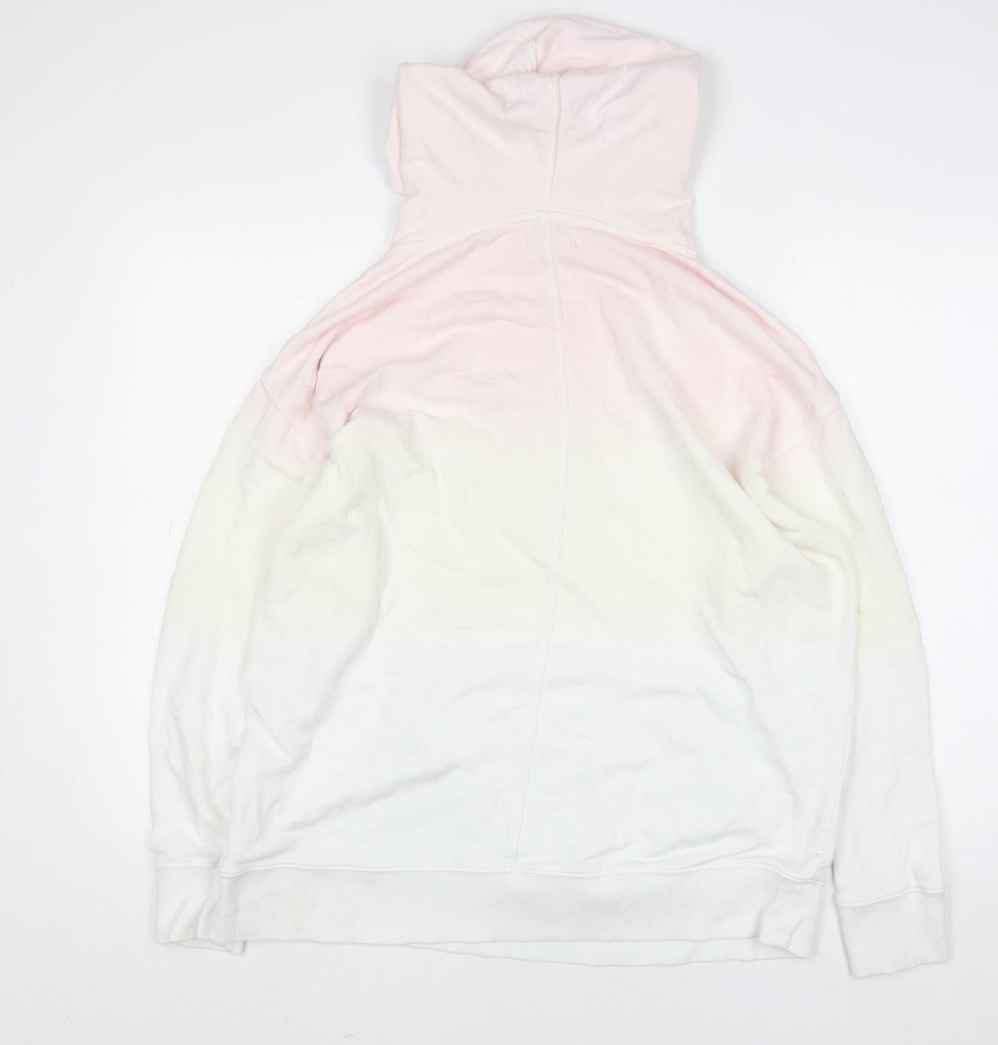 Hush Womens Pink Ombre Pullover Hoodie Size M Organic Cotton