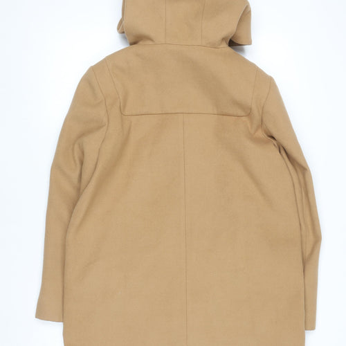 ASOS Women’s Beige Hooded Mid-Length Overcoat Size 10