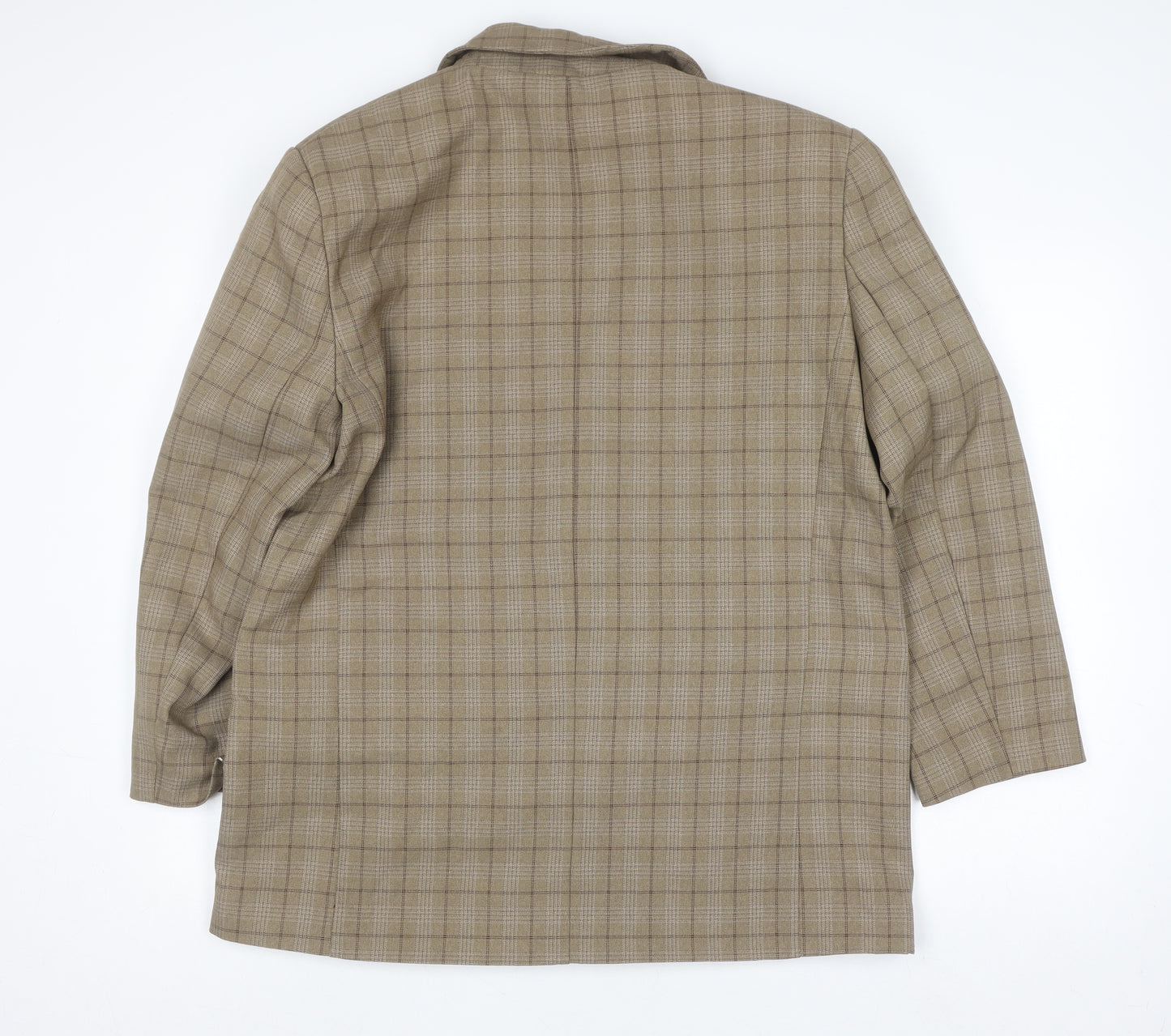 ASOS DESIGN Women’s Brown Check Double-Breasted Blazer UK 12 Regular Fit
