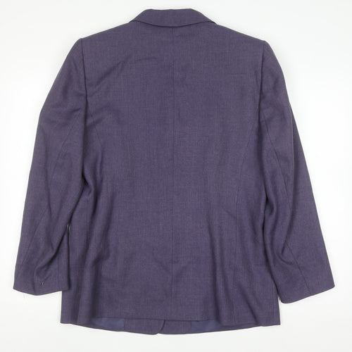 Autonomy Women Purple Classic Single-Breasted Blazer Size 16