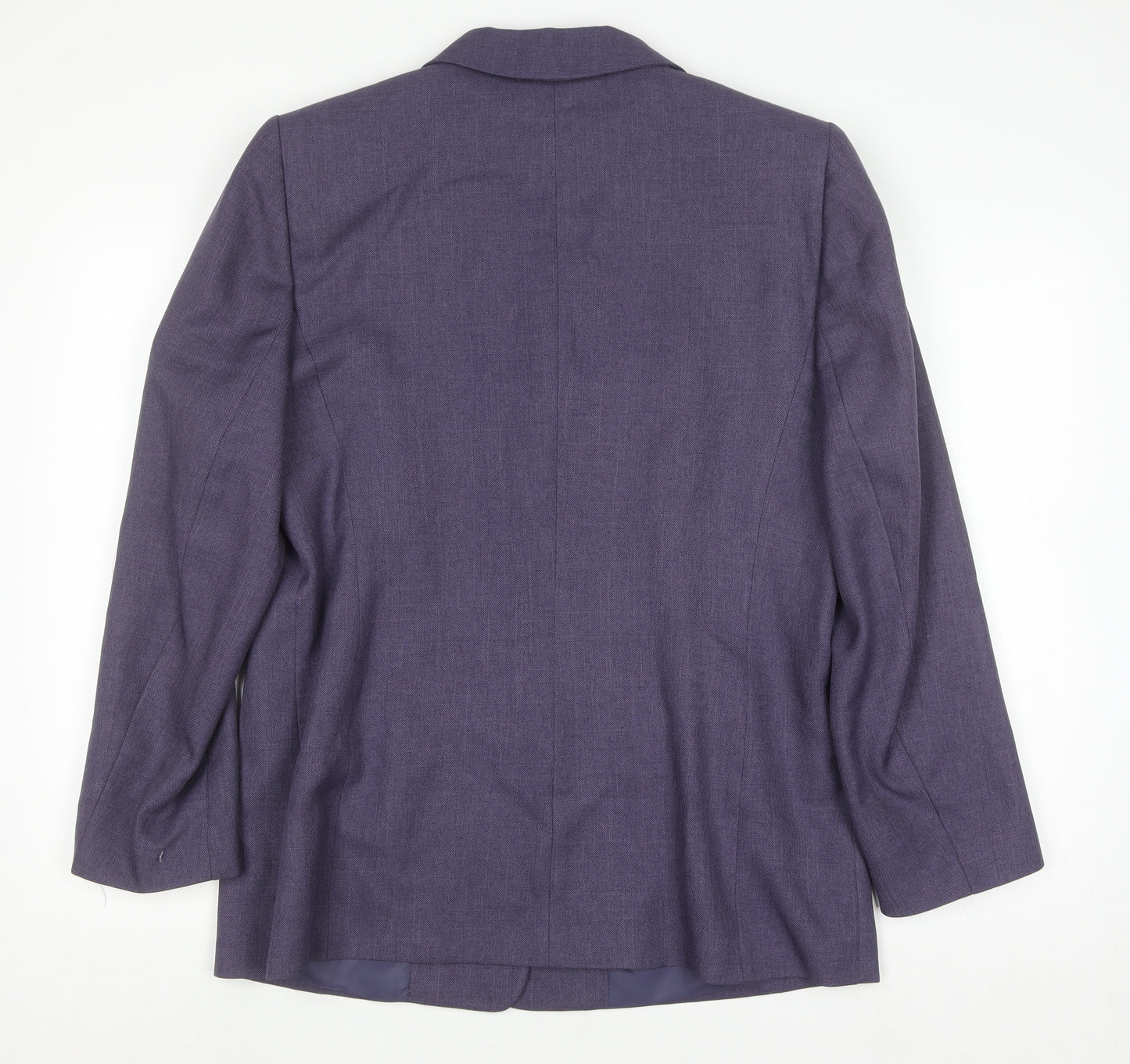 Autonomy Women Purple Classic Single-Breasted Blazer Size 16
