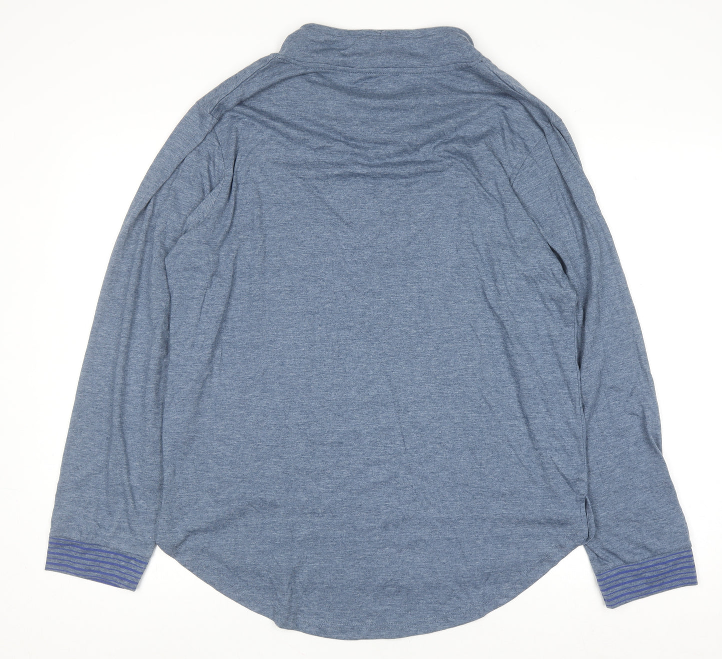 Jason Wu Men’s Blue Long Sleeve High Neck Casual Top Size L