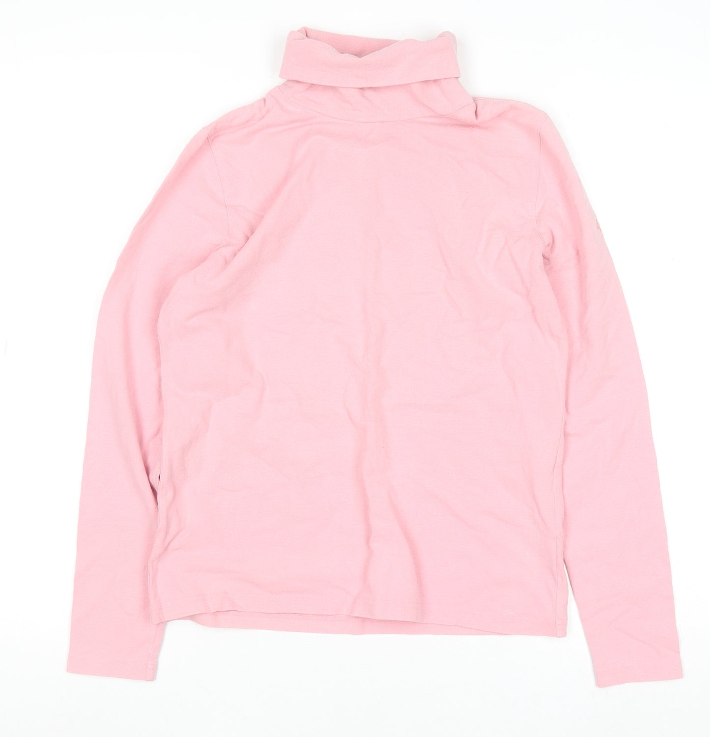 Pringle Women’s Pink Roll Neck Long Sleeve Cotton Jumper M