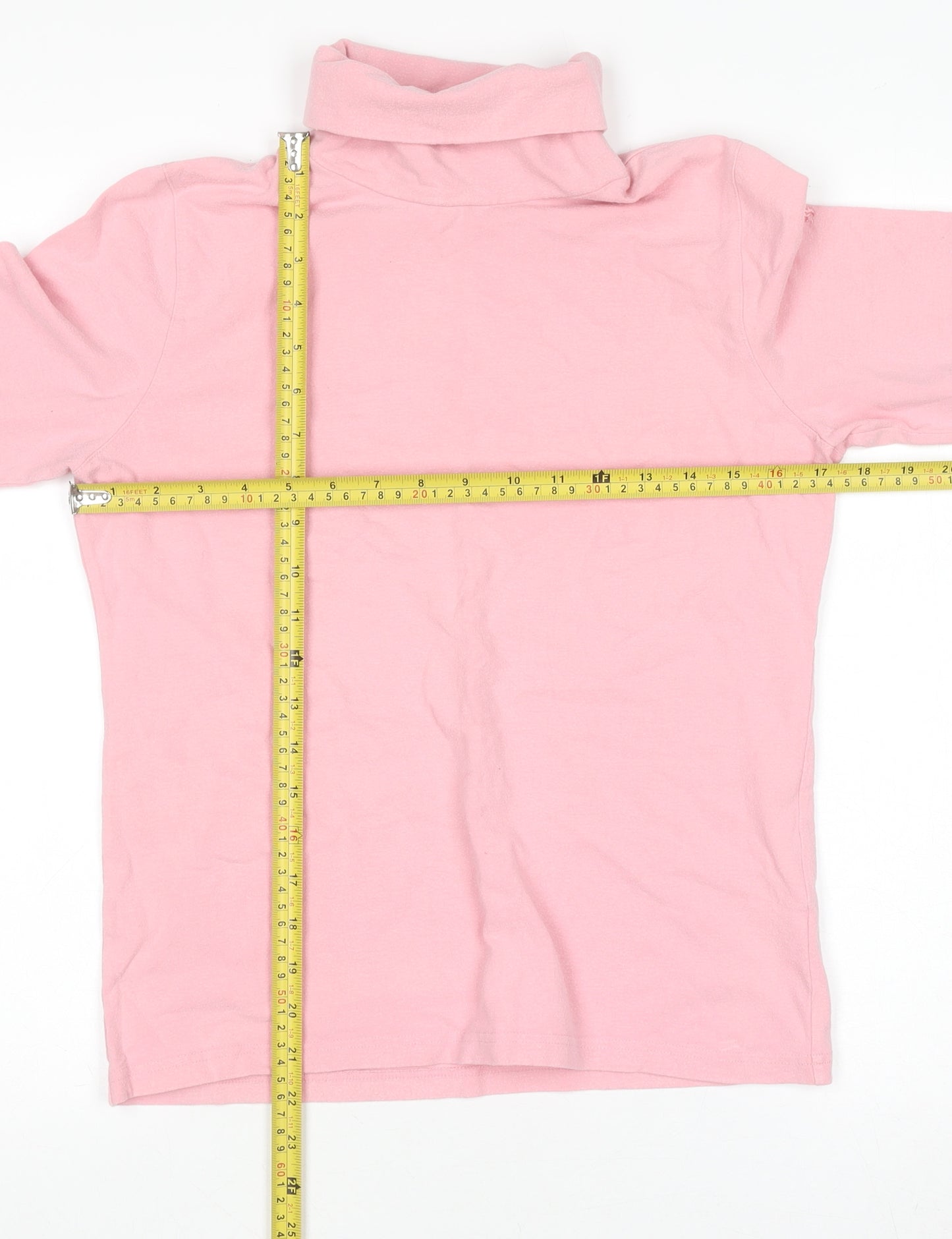 Pringle Women’s Pink Roll Neck Long Sleeve Cotton Jumper M