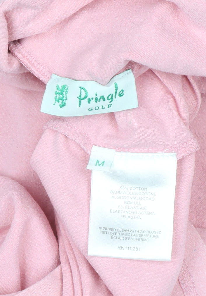 Pringle Women’s Pink Roll Neck Long Sleeve Cotton Jumper M