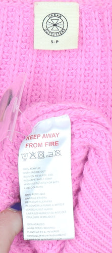 Urban Outfitters Womens Pink Chunky Knit Cropped Cardigan Size S