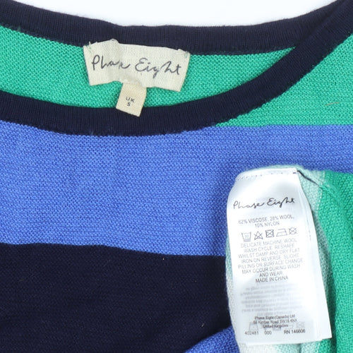 Phase Eight Women's Multicoloured Striped Knit Jumper Size S