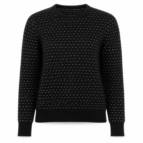 & Other Stories Womens Black XS Cotton Wool Knit Jumper
