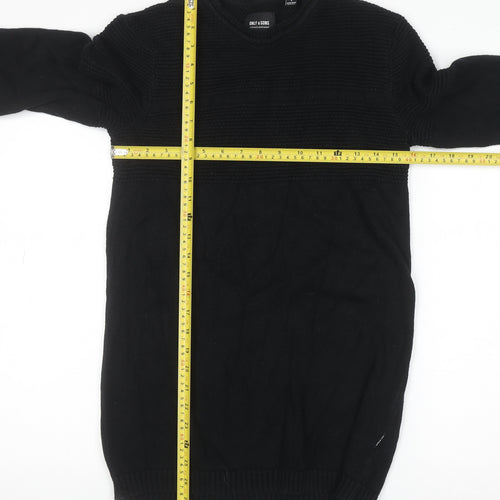 ONLY & SONS Unisex Adults Black S Pullover Knit Jumper