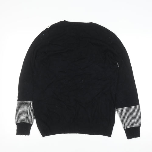 Mint Velvet Women's Black Rock & Roll Knit Jumper Medium