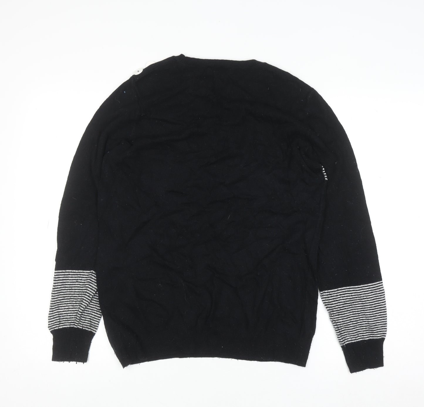 Mint Velvet Women's Black Rock & Roll Knit Jumper Medium