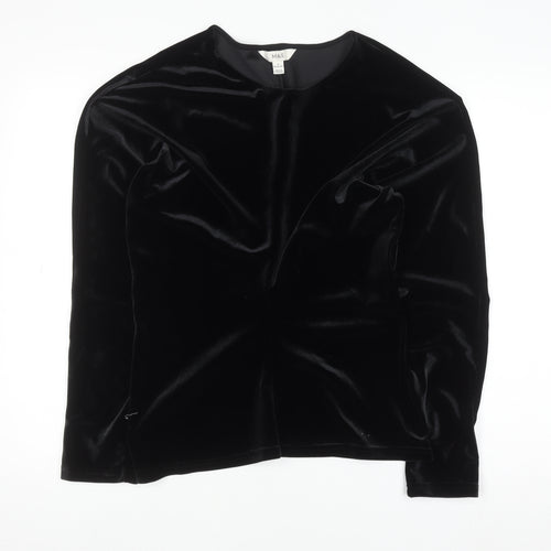 Marks and Spencer Women’s Black Velvet Long Sleeve Blouse Size 12