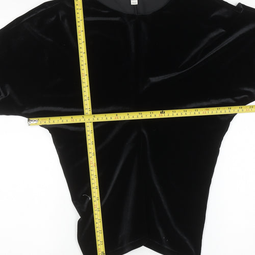 Marks and Spencer Women’s Black Velvet Long Sleeve Blouse Size 12