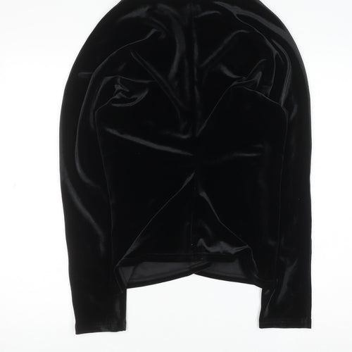 Marks and Spencer Women’s Black Velvet Long Sleeve Blouse Size 12