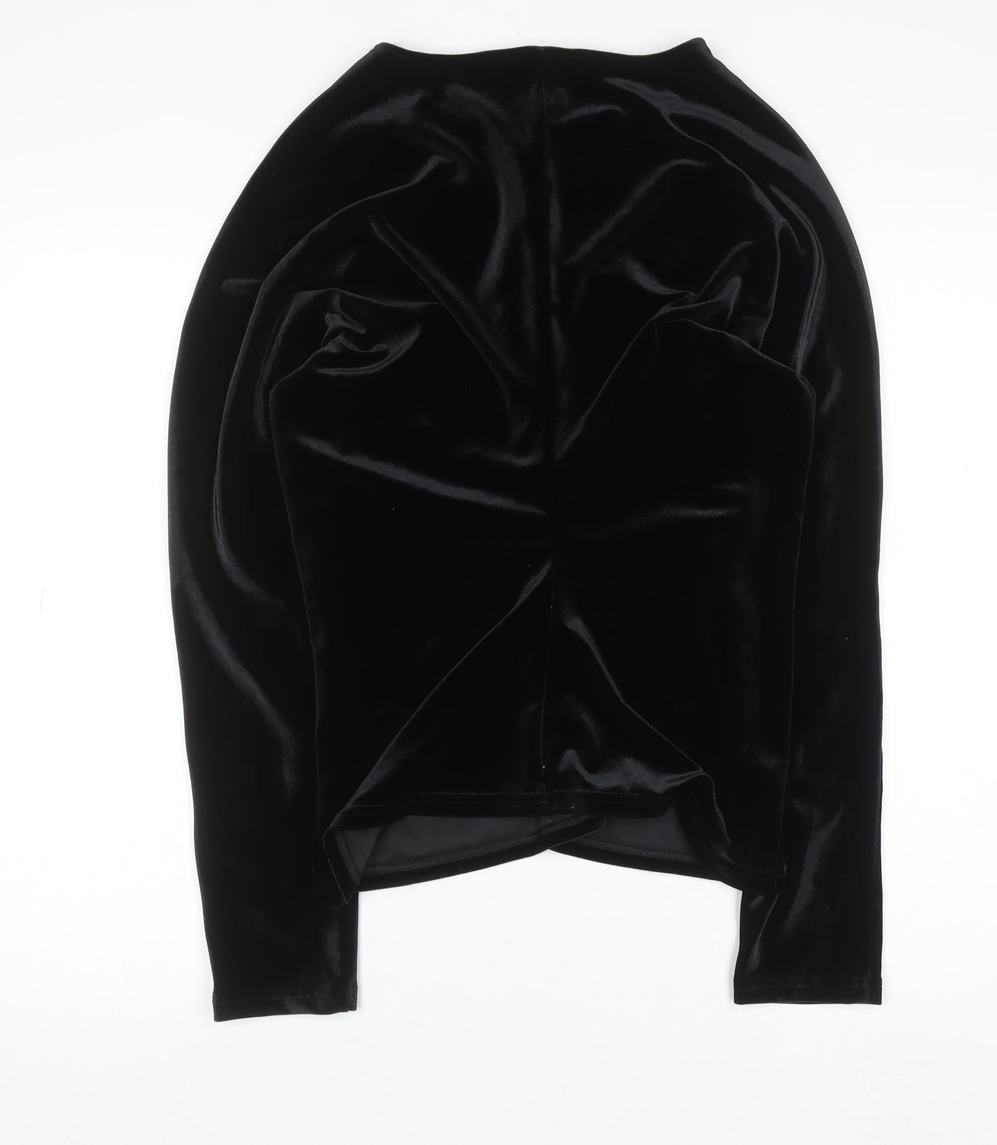 Marks and Spencer Women’s Black Velvet Long Sleeve Blouse Size 12