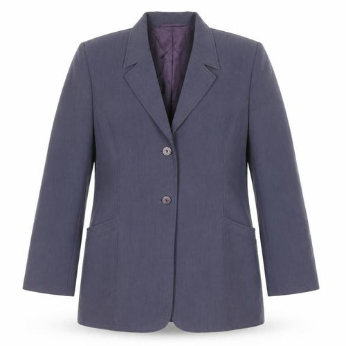 Country Casuals Women Blue Size 14 Wool Blend Single-Breasted Blazer