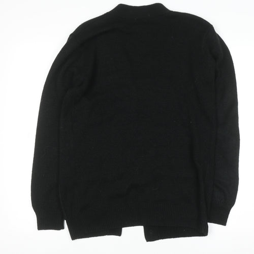 Damart Women’s Black V-Neck Button Knit Cardigan XS