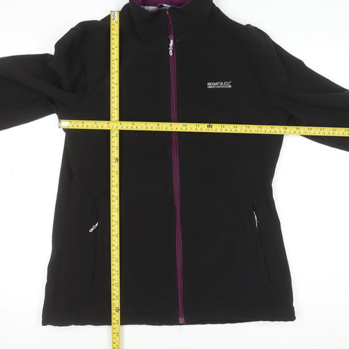Regatta Great Outdoors Women's Black Softshell Full Zip Jacket Size 10