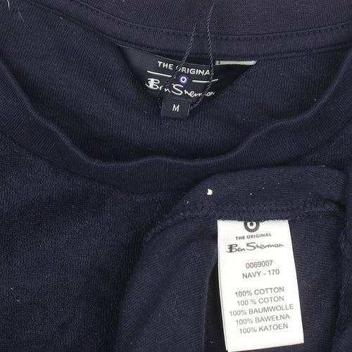 Ben Sherman Men's Navy Cotton Crew Neck T-Shirt Size M