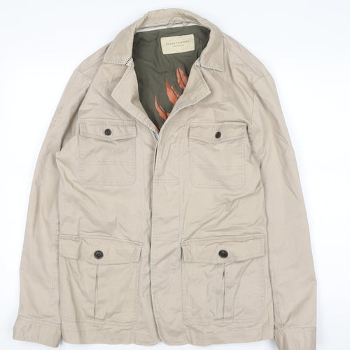 Brook Taverner Men’s Beige Cotton Military Jacket 40R