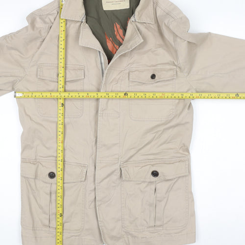 Brook Taverner Men’s Beige Cotton Military Jacket 40R