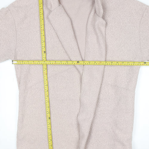 Marks & Spencer Women's Beige Long Sleeve Open Cardigan Size 22