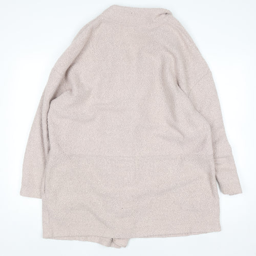 Marks & Spencer Women's Beige Long Sleeve Open Cardigan Size 22