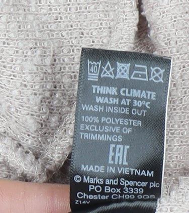 Marks & Spencer Women's Beige Long Sleeve Open Cardigan Size 22