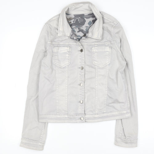Onado Women's Grey Cotton Blend Denim Style Jacket XL