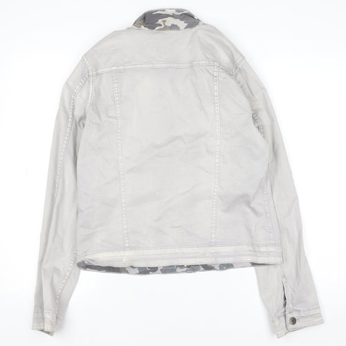 Onado Women's Grey Cotton Blend Denim Style Jacket XL