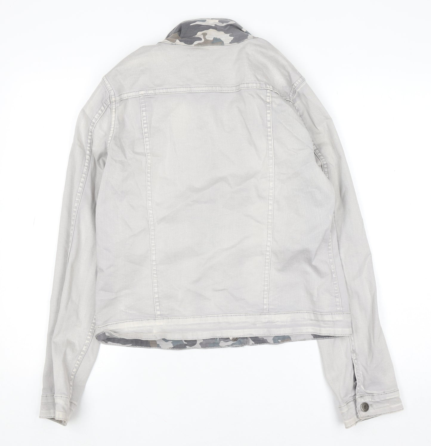 Onado Women's Grey Cotton Blend Denim Style Jacket XL
