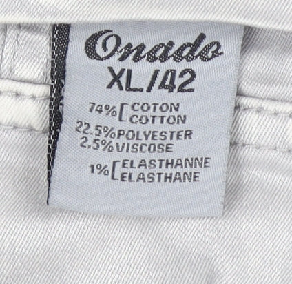 Onado Women's Grey Cotton Blend Denim Style Jacket XL