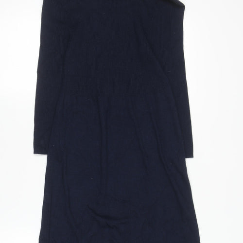 Fenn Wright Manson Women Blue Size 12 Knit Bodycon Dress