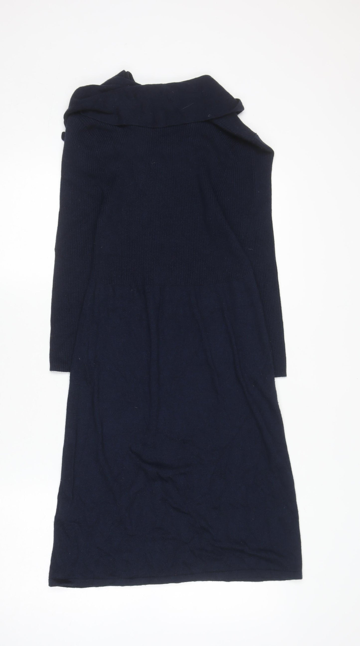 Fenn Wright Manson Women Blue Size 12 Knit Bodycon Dress