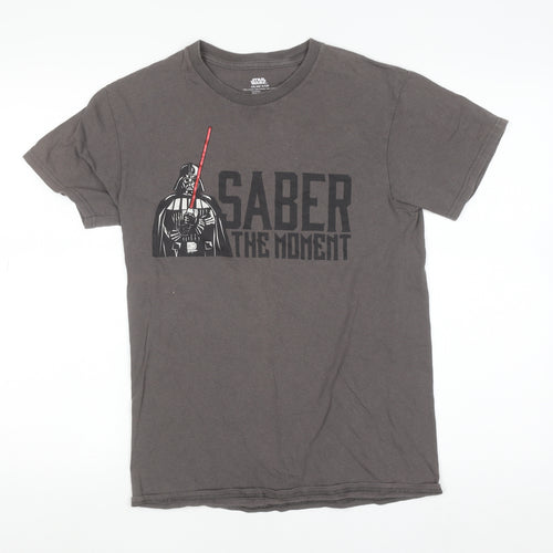 Disney Star Wars Men's Grey Darth Vader Graphic T-Shirt Size S