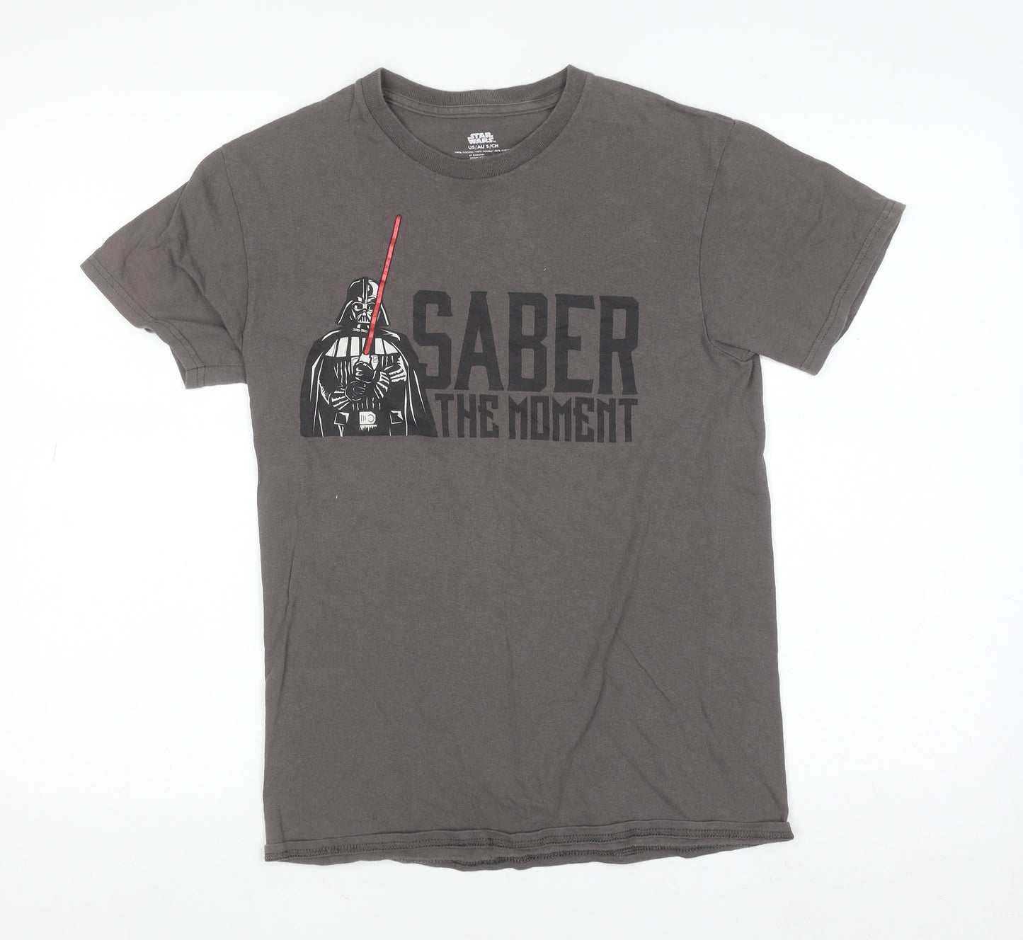 Disney Star Wars Men's Grey Darth Vader Graphic T-Shirt Size S