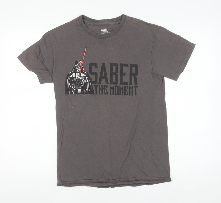 Disney Star Wars Men's Grey Darth Vader Graphic T-Shirt Size S