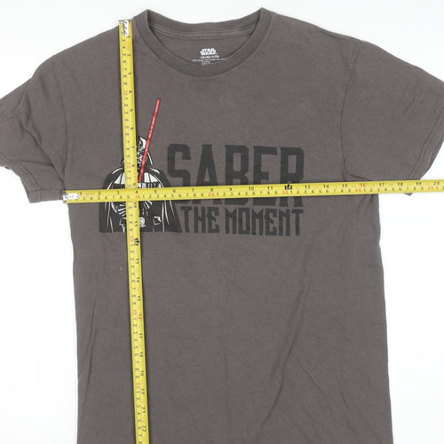 Disney Star Wars Men's Grey Darth Vader Graphic T-Shirt Size S