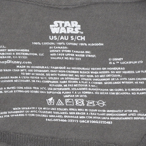 Disney Star Wars Men's Grey Darth Vader Graphic T-Shirt Size S