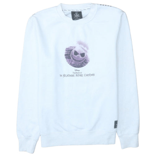 Primark Disney Women's White The Nightmare Before Christmas Sweatshirt M