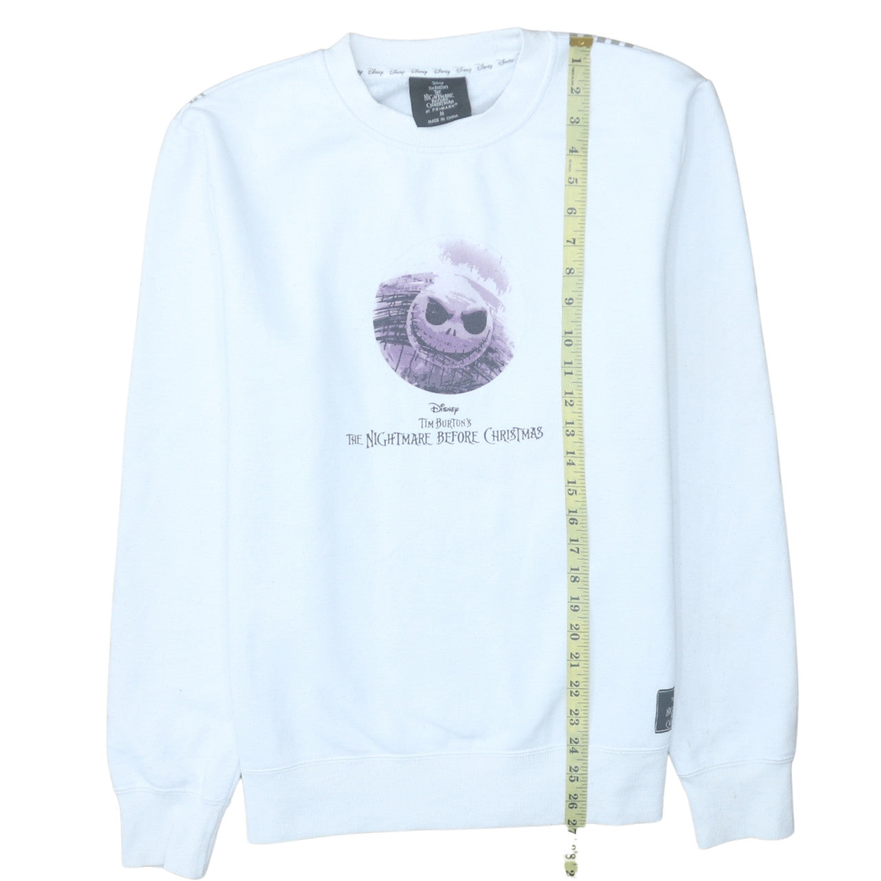 Primark Disney Women's White The Nightmare Before Christmas Sweatshirt M