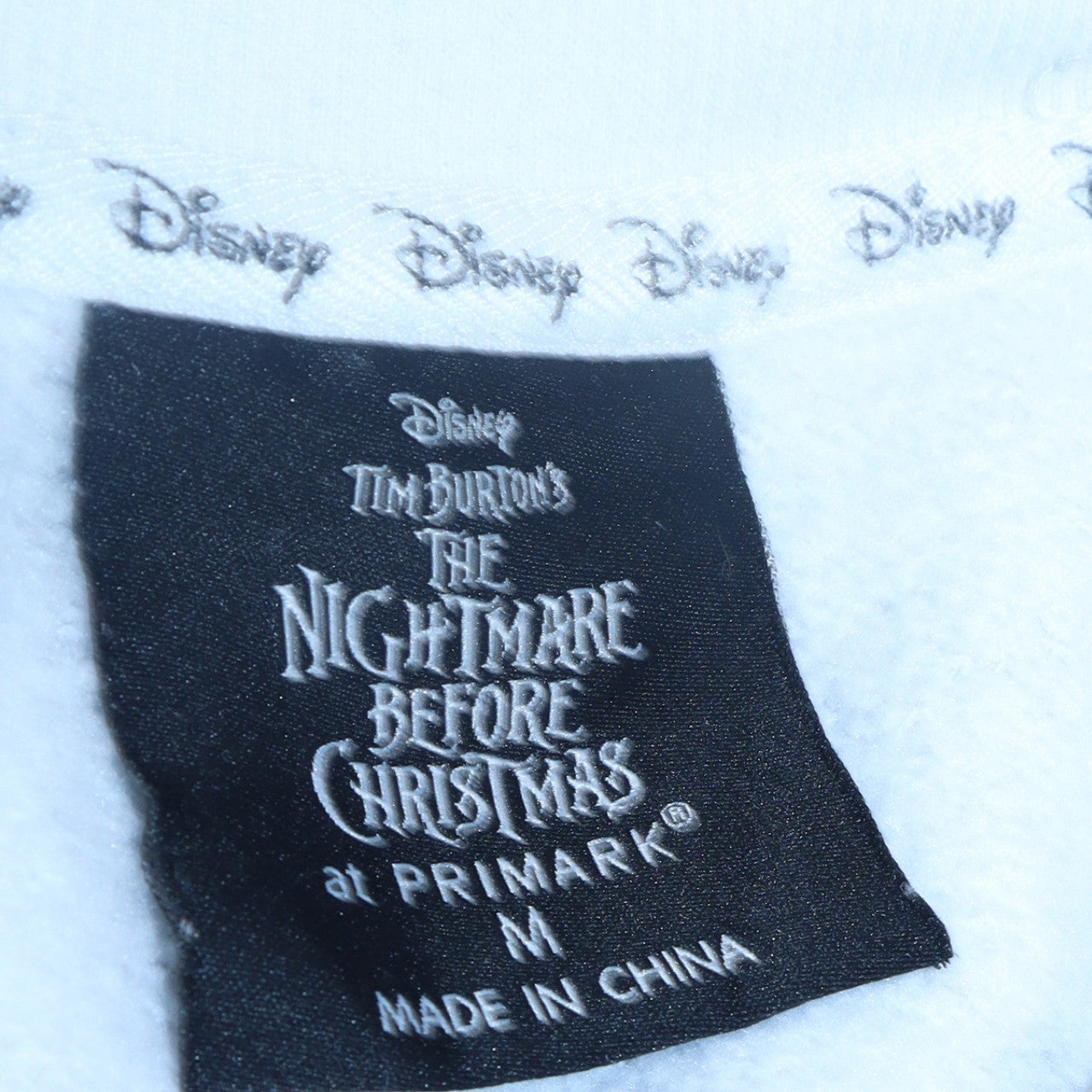 Primark Disney Women's White The Nightmare Before Christmas Sweatshirt M