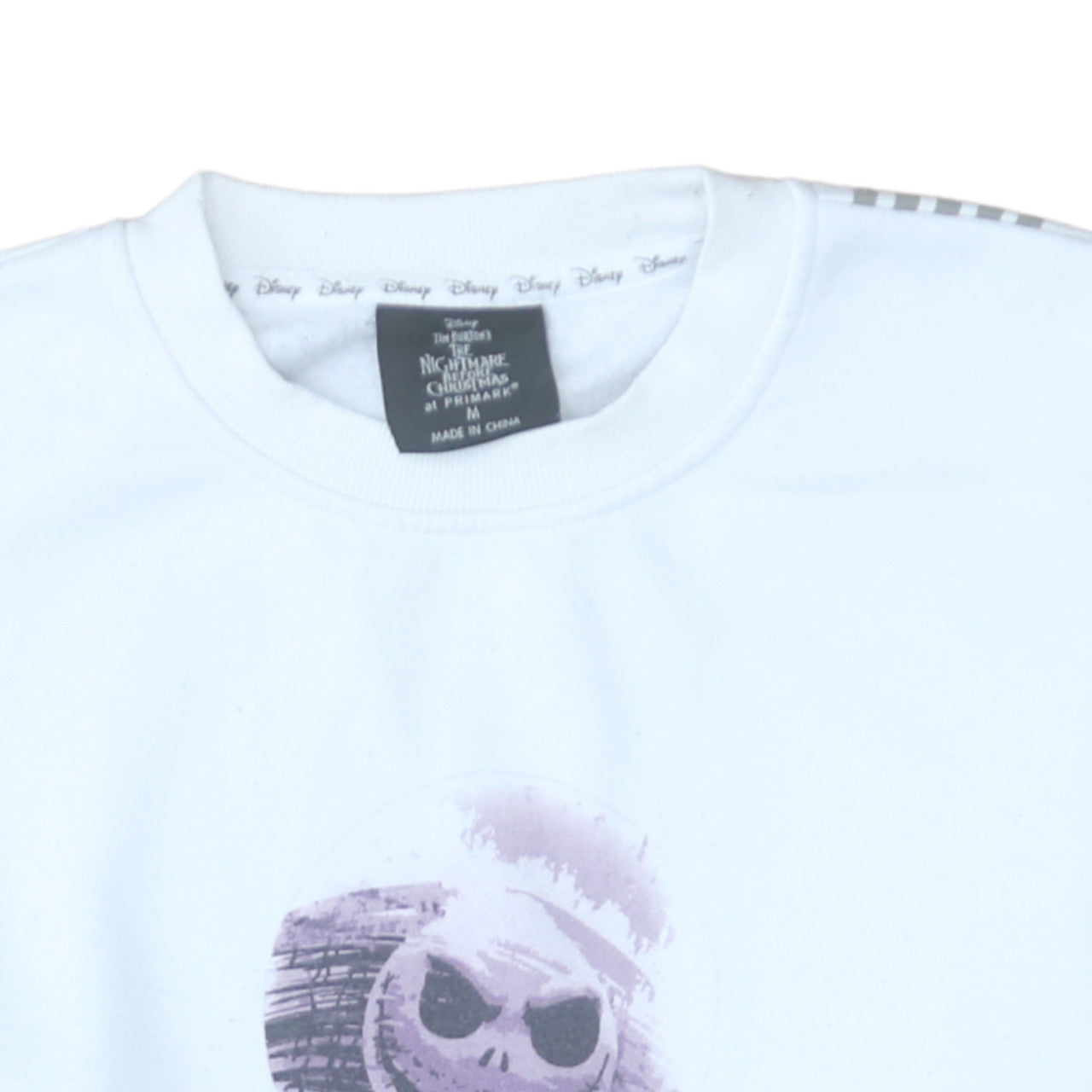 Primark Disney Women's White The Nightmare Before Christmas Sweatshirt M