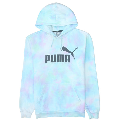 Puma Men’s Multicoloured Tie Dye Pullover Hoodie Size L