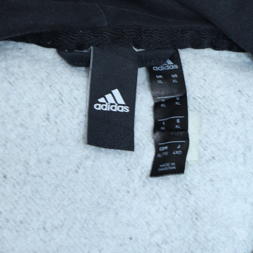 Adidas Men’s Green XL Full Zip Fleece Hoodie Sweatshirt