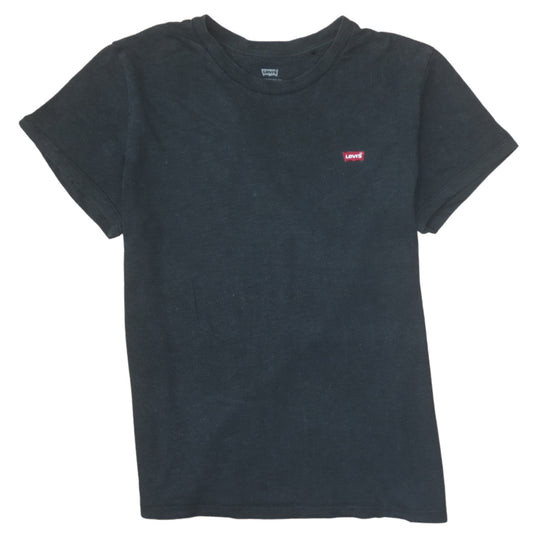 Levi's Women's Black Cotton Basic T-Shirt Size S