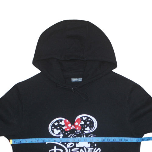 Primark Disney Women’s Black Hooded Pullover Sweatshirt Size L 2024 Minnie Design