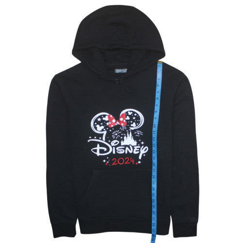 Primark Disney Women’s Black Hooded Pullover Sweatshirt Size L 2024 Minnie Design