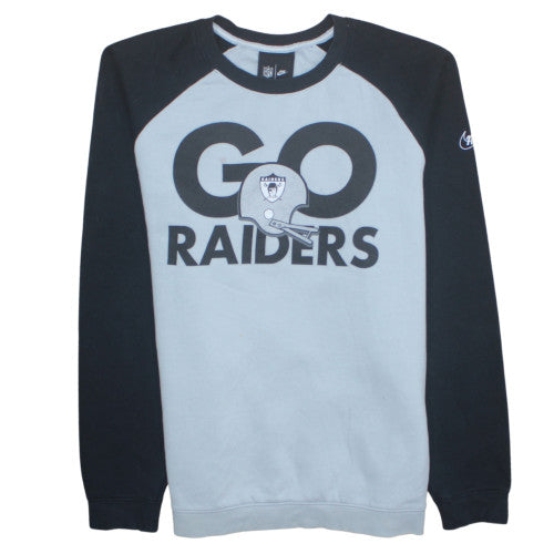 Nike NFL Men’s Grey XL Pullover Sweatshirt with Raiders Logo
